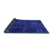 Sideview of Patchwork Blue Transitional Rug, abs1254blu