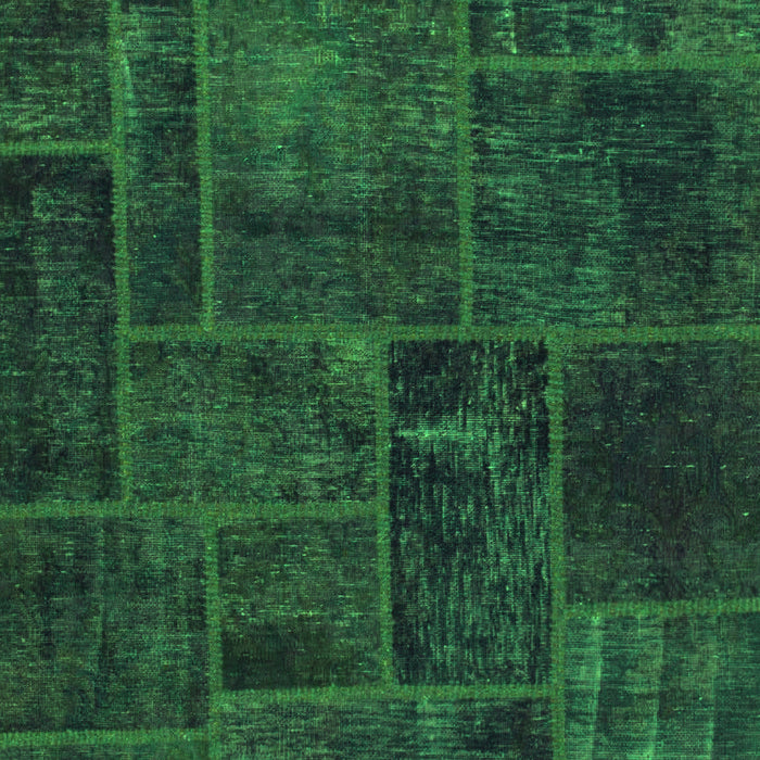 Patchwork Green Transitional Rug, abs1254grn