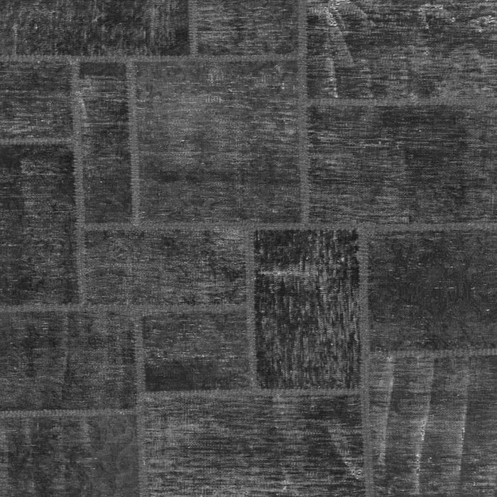 Square Machine Washable Patchwork Gray Transitional Rug, wshabs1254gry