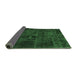 Sideview of Patchwork Emerald Green Transitional Rug, abs1254emgrn