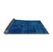 Sideview of Patchwork Light Blue Transitional Rug, abs1254lblu