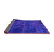 Sideview of Patchwork Purple Transitional Rug, abs1254pur