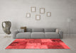 Transitional Red Washable Rugs