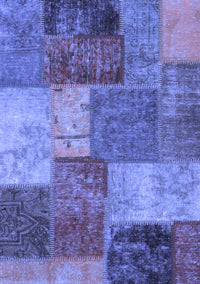 Patchwork Blue Transitional Rug, abs1255blu