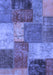 Patchwork Blue Transitional Rug, abs1255blu