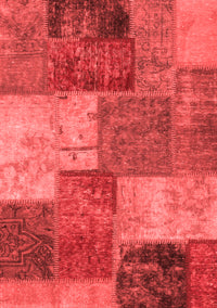 Patchwork Red Transitional Rug, abs1255red