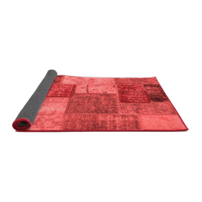 Patchwork Red Transitional Area Rugs