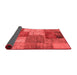 Patchwork Red Transitional Area Rugs