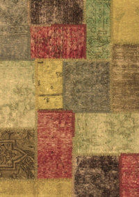 Patchwork Brown Transitional Rug, abs1255brn