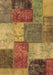 Patchwork Brown Transitional Rug, abs1255brn