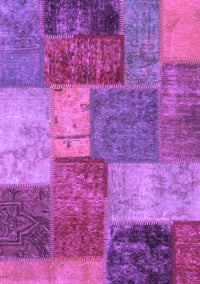 Patchwork Purple Transitional Rug, abs1255pur