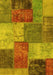 Patchwork Yellow Transitional Rug, abs1255yw