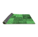 Sideview of Patchwork Emerald Green Transitional Rug, abs1255emgrn