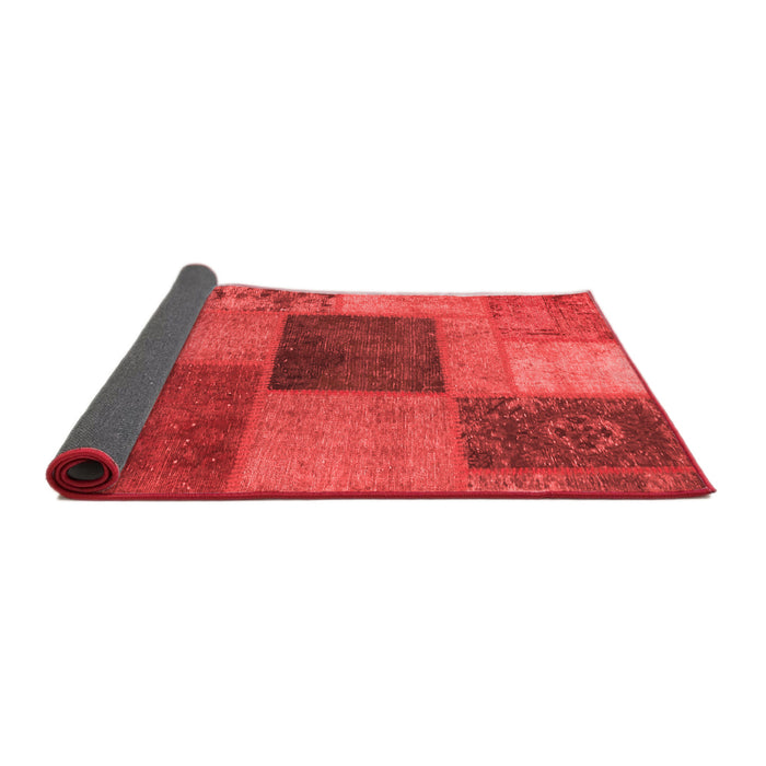 Patchwork Red Transitional Area Rugs