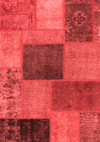 Patchwork Red Transitional Rug, abs1256red