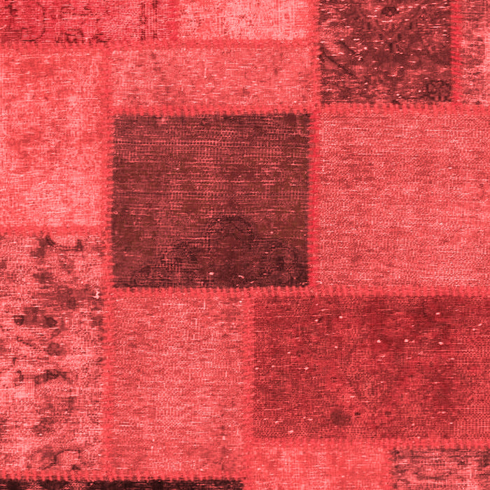 Patchwork Red Transitional Area Rugs