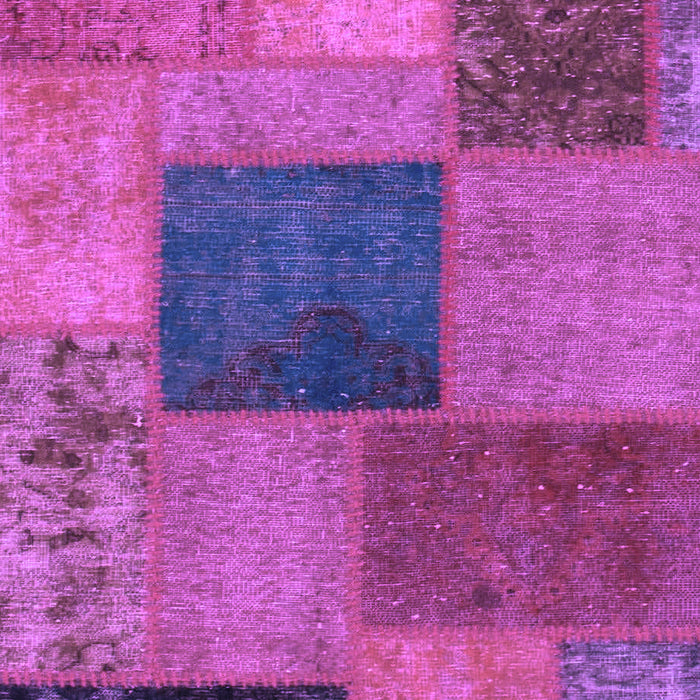 Patchwork Purple Transitional Rug, abs1256pur