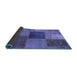 Sideview of Patchwork Blue Transitional Rug, abs1256blu