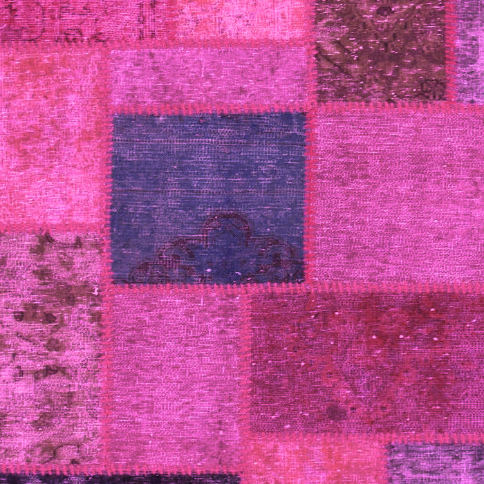 Patchwork Pink Transitional Rug, abs1256pnk