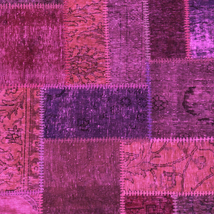 Patchwork Pink Transitional Rug, abs1257pnk