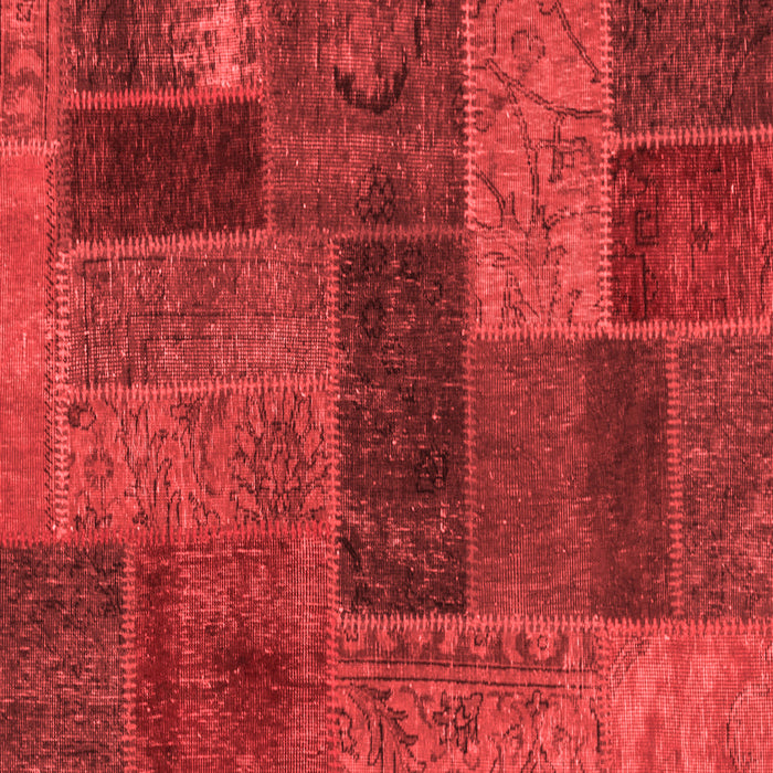 Patchwork Red Transitional Rug, abs1257red