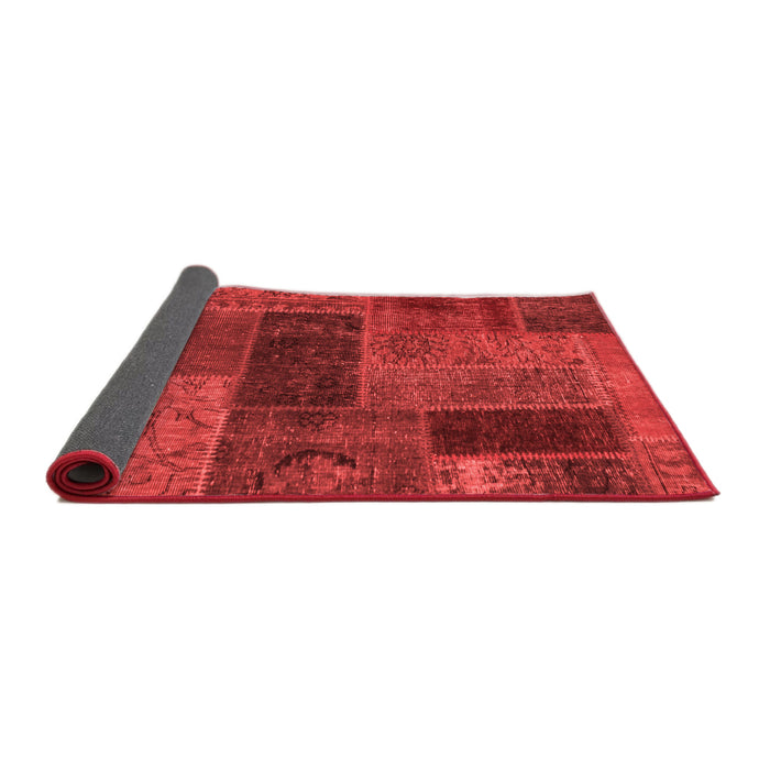 Patchwork Red Transitional Area Rugs