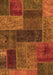 Patchwork Orange Transitional Rug, abs1257org