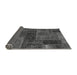 Sideview of Patchwork Gray Transitional Rug, abs1257gry