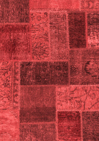 Patchwork Red Transitional Rug, abs1257red