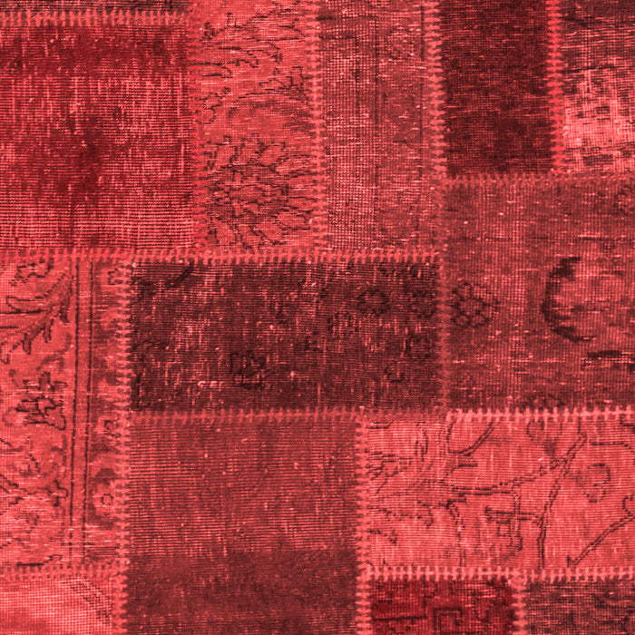Patchwork Red Transitional Area Rugs