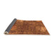 Sideview of Patchwork Orange Transitional Rug, abs1258org