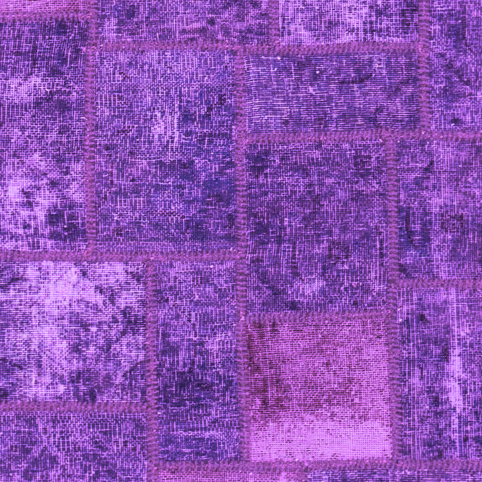 Machine Washable Patchwork Purple Transitional Area Rugs, wshabs1258pur