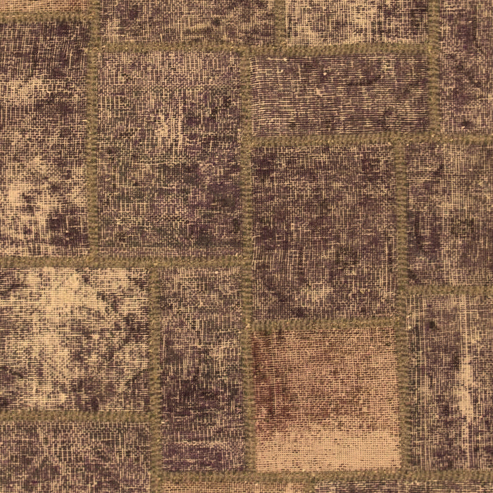 Patchwork Brown Transitional Rug, abs1258brn