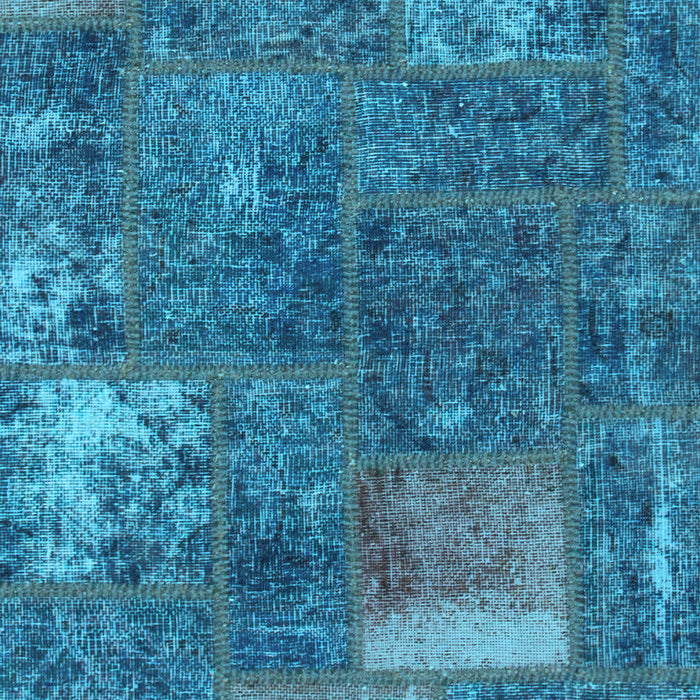 Patchwork Light Blue Transitional Rug, abs1258lblu