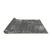 Sideview of Patchwork Gray Transitional Rug, abs1258gry