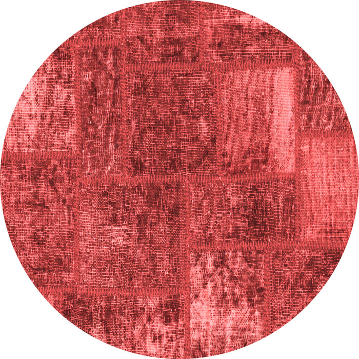 Patchwork Red Transitional Rug, abs1258red