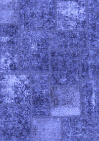 Patchwork Blue Transitional Rug, abs1258blu