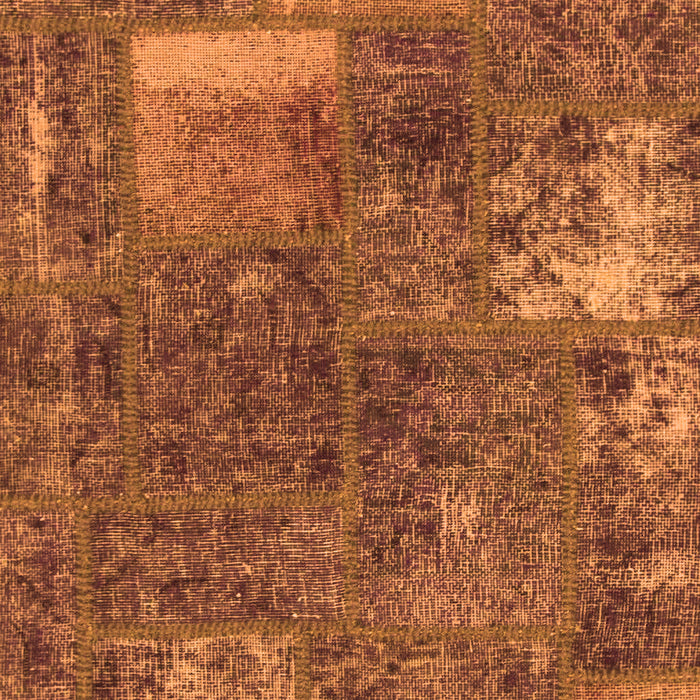 Machine Washable Patchwork Orange Transitional Area Rugs, wshabs1258org