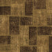 Square Patchwork Brown Transitional Rug, abs1259brn