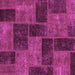 Square Patchwork Pink Transitional Rug, abs1259pnk