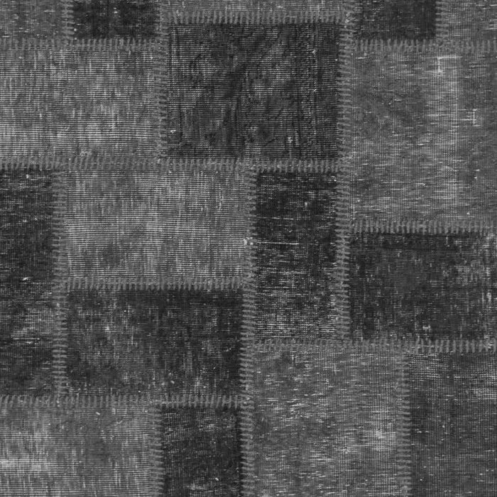 Machine Washable Patchwork Gray Transitional Rug, wshabs1259gry