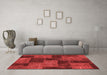 Transitional Red Washable Rugs