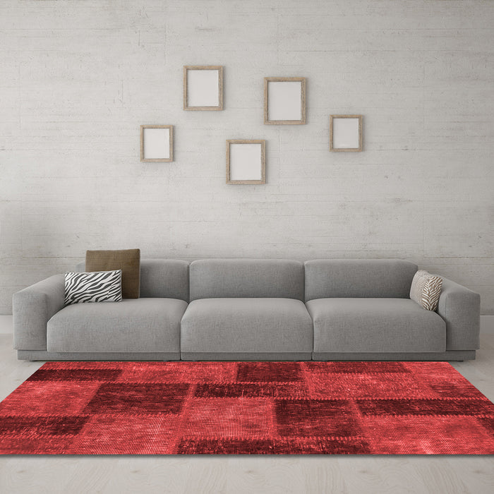 Transitional Red Washable Rugs