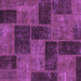 Square Patchwork Purple Transitional Rug, abs1259pur