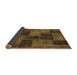 Sideview of Patchwork Brown Transitional Rug, abs1259brn