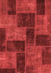 Patchwork Red Transitional Rug, abs1259red