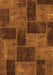 Machine Washable Patchwork Orange Transitional Area Rugs, wshabs1259org