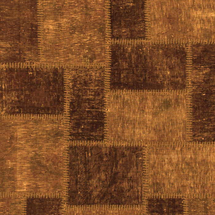 Machine Washable Patchwork Orange Transitional Area Rugs, wshabs1259org