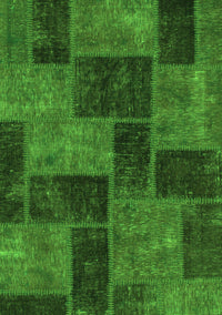 Patchwork Green Transitional Rug, abs1259grn