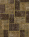 Abstract Bakers Brown Patchwork Rug, abs1259